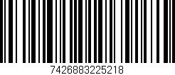 Código de barras (EAN, GTIN, SKU, ISBN): '7426883225218'