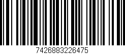 Código de barras (EAN, GTIN, SKU, ISBN): '7426883226475'