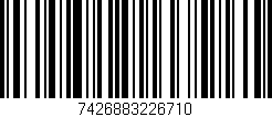 Código de barras (EAN, GTIN, SKU, ISBN): '7426883226710'