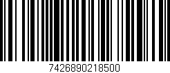 Código de barras (EAN, GTIN, SKU, ISBN): '7426890218500'
