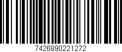 Código de barras (EAN, GTIN, SKU, ISBN): '7426890221272'
