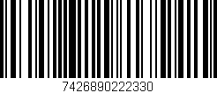 Código de barras (EAN, GTIN, SKU, ISBN): '7426890222330'