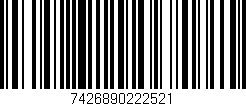 Código de barras (EAN, GTIN, SKU, ISBN): '7426890222521'