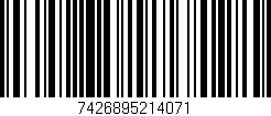 Código de barras (EAN, GTIN, SKU, ISBN): '7426895214071'