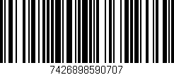 Código de barras (EAN, GTIN, SKU, ISBN): '7426898590707'