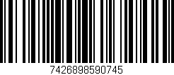 Código de barras (EAN, GTIN, SKU, ISBN): '7426898590745'