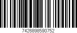 Código de barras (EAN, GTIN, SKU, ISBN): '7426898590752'