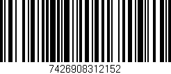 Código de barras (EAN, GTIN, SKU, ISBN): '7426908312152'