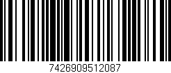Código de barras (EAN, GTIN, SKU, ISBN): '7426909512087'