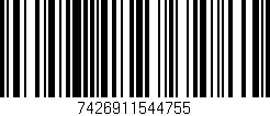 Código de barras (EAN, GTIN, SKU, ISBN): '7426911544755'