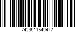 Código de barras (EAN, GTIN, SKU, ISBN): '7426911549477'