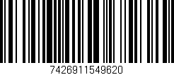 Código de barras (EAN, GTIN, SKU, ISBN): '7426911549620'
