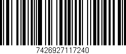 Código de barras (EAN, GTIN, SKU, ISBN): '7426927117240'