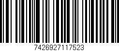 Código de barras (EAN, GTIN, SKU, ISBN): '7426927117523'