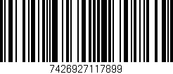 Código de barras (EAN, GTIN, SKU, ISBN): '7426927117899'