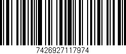 Código de barras (EAN, GTIN, SKU, ISBN): '7426927117974'