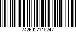 Código de barras (EAN, GTIN, SKU, ISBN): '7426927118247'