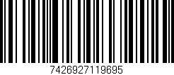 Código de barras (EAN, GTIN, SKU, ISBN): '7426927119695'