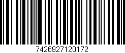 Código de barras (EAN, GTIN, SKU, ISBN): '7426927120172'