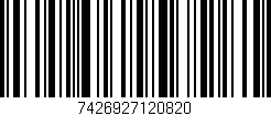 Código de barras (EAN, GTIN, SKU, ISBN): '7426927120820'