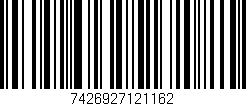 Código de barras (EAN, GTIN, SKU, ISBN): '7426927121162'