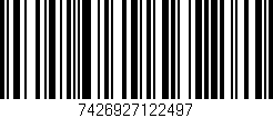 Código de barras (EAN, GTIN, SKU, ISBN): '7426927122497'