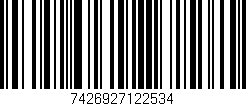 Código de barras (EAN, GTIN, SKU, ISBN): '7426927122534'
