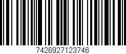 Código de barras (EAN, GTIN, SKU, ISBN): '7426927123746'