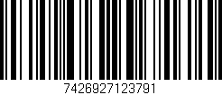 Código de barras (EAN, GTIN, SKU, ISBN): '7426927123791'