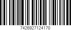 Código de barras (EAN, GTIN, SKU, ISBN): '7426927124170'