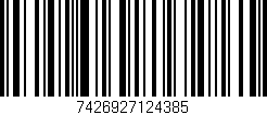 Código de barras (EAN, GTIN, SKU, ISBN): '7426927124385'