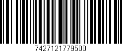 Código de barras (EAN, GTIN, SKU, ISBN): '7427121779500'