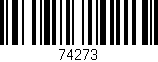 Código de barras (EAN, GTIN, SKU, ISBN): '74273'