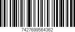 Código de barras (EAN, GTIN, SKU, ISBN): '7427699564362'