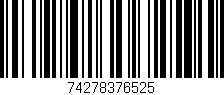 Código de barras (EAN, GTIN, SKU, ISBN): '74278376525'