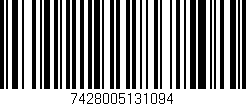 Código de barras (EAN, GTIN, SKU, ISBN): '7428005131094'