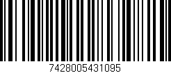 Código de barras (EAN, GTIN, SKU, ISBN): '7428005431095'