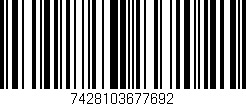 Código de barras (EAN, GTIN, SKU, ISBN): '7428103677692'