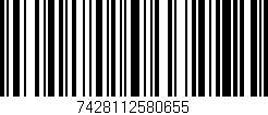 Código de barras (EAN, GTIN, SKU, ISBN): '7428112580655'