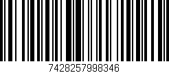 Código de barras (EAN, GTIN, SKU, ISBN): '7428257998346'