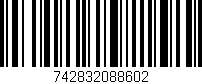 Código de barras (EAN, GTIN, SKU, ISBN): '742832088602'