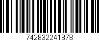 Código de barras (EAN, GTIN, SKU, ISBN): '742832241878'