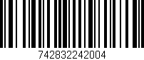 Código de barras (EAN, GTIN, SKU, ISBN): '742832242004'