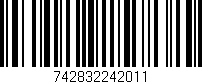 Código de barras (EAN, GTIN, SKU, ISBN): '742832242011'