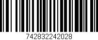 Código de barras (EAN, GTIN, SKU, ISBN): '742832242028'
