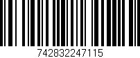 Código de barras (EAN, GTIN, SKU, ISBN): '742832247115'
