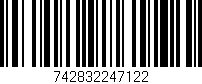 Código de barras (EAN, GTIN, SKU, ISBN): '742832247122'