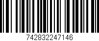 Código de barras (EAN, GTIN, SKU, ISBN): '742832247146'