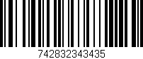 Código de barras (EAN, GTIN, SKU, ISBN): '742832343435'