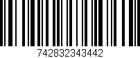 Código de barras (EAN, GTIN, SKU, ISBN): '742832343442'